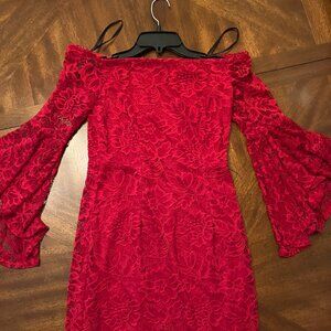 Premier Amour Red Dress Women's Size 8